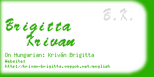 brigitta krivan business card